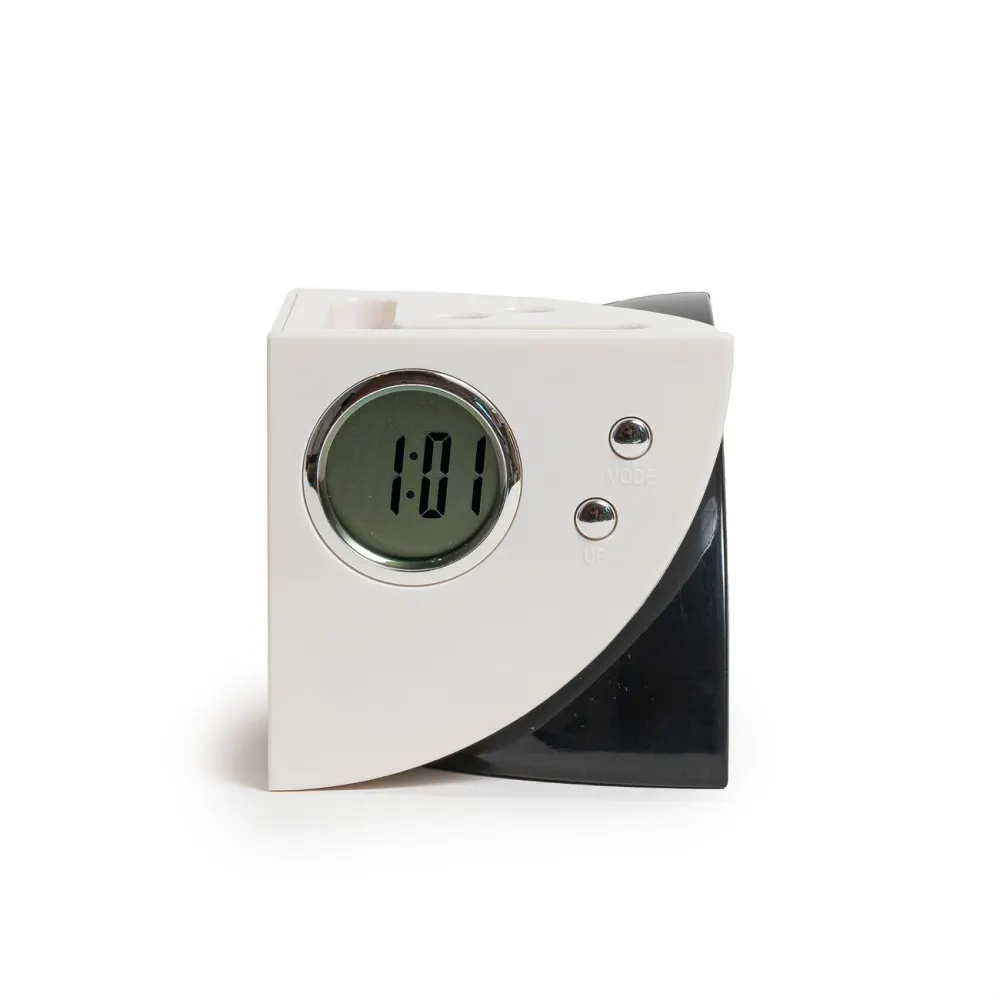 Portalápiz Hub USB 4 Puertos con Reloj