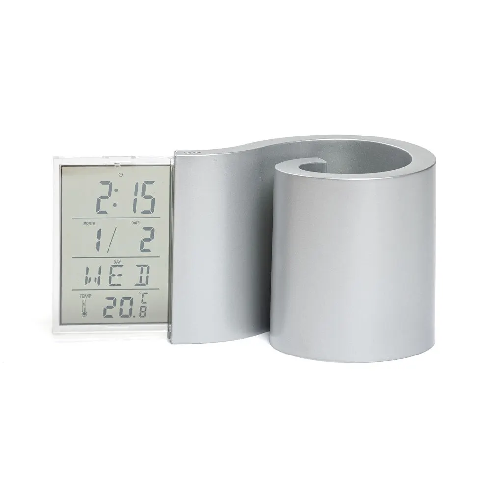 Portalápiz con Reloj Digital
