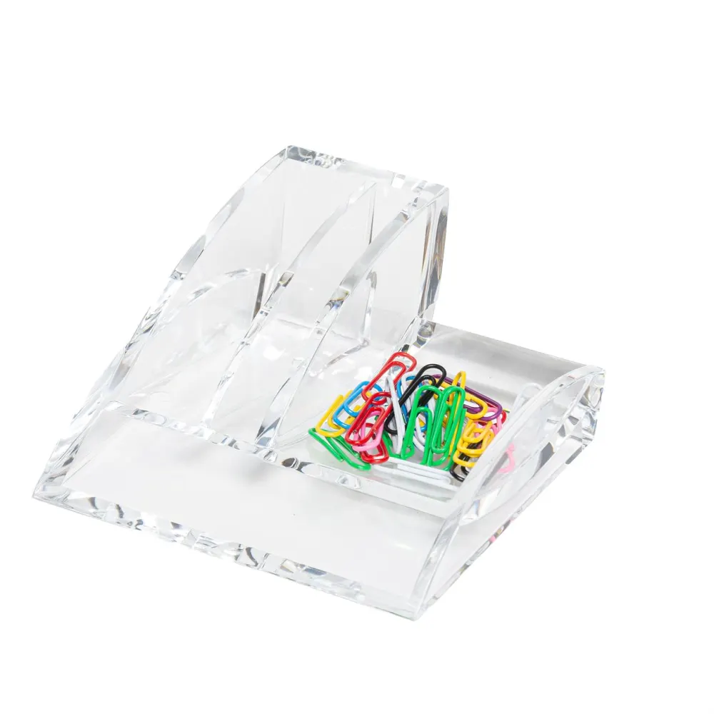 Porta Clip y Tarjetero Acrílico