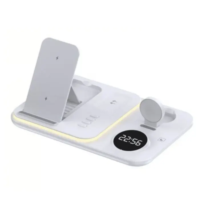 Cargador Inalámbrico 5 en 1 Blanco