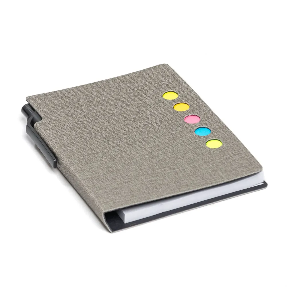 Libreta con Bolígrafo y Señaladores