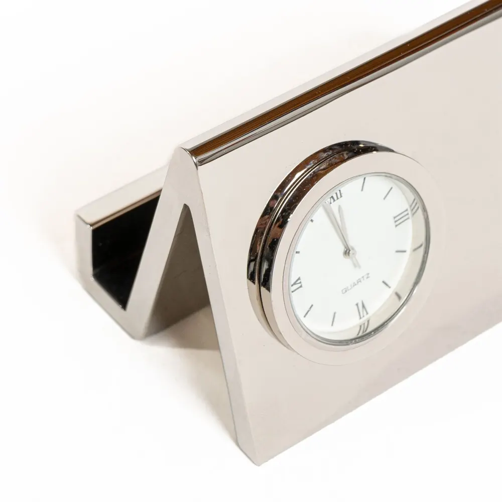 Reloj de Escritorio con Portatarjetas