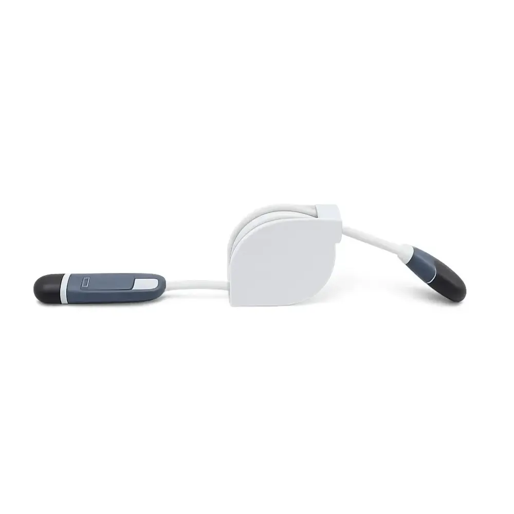 Cable Retractil 2 EN 1 – Blanco