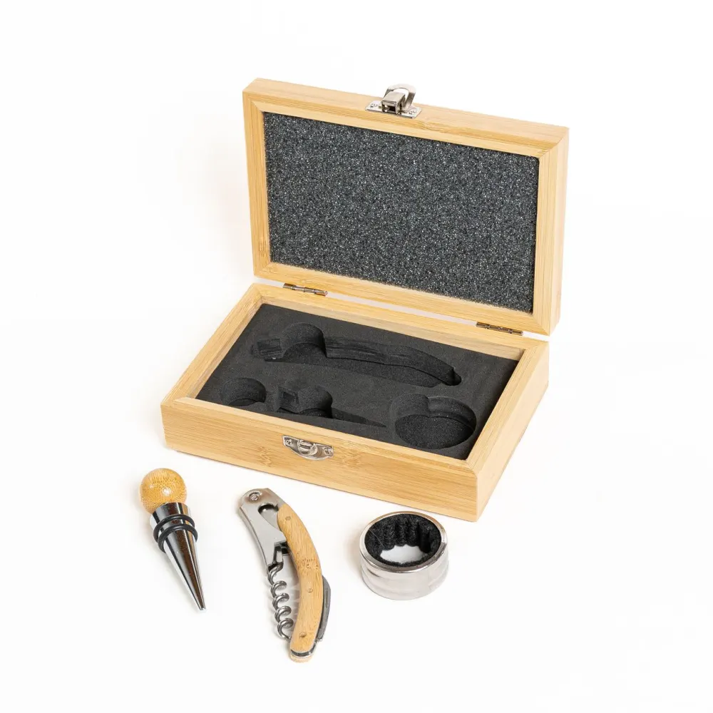 Set de Vino 2 Piezas en Madera