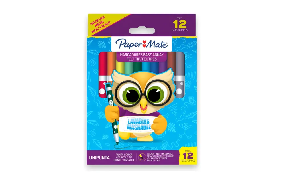 Marcadores Delgados Paper Mate x 12